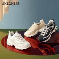斯凯奇（Skechers）女鞋珠珠熊老爹鞋厚底增高百搭复古运动休闲鞋149463 黑色/白色/BKW 35 正常码，脚背宽高选大半码
