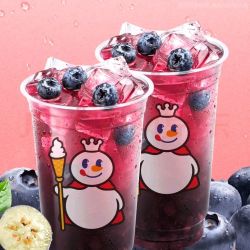 蜜雪冰城 双杯蓝莓果粒茶