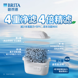 碧然德 过滤净水器家用厨房滤水壶去水垢专家版PRO滤芯6枚