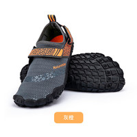 NatureHike挪客户外暖霁胶底防滑涉水鞋 沙滩鞋男女户外凉鞋溯溪鞋防滑防割速干 灰橙色 44