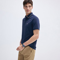 Navigare意大利小帆船抗菌男士POLO衫夏季凉感透气休闲男装翻领短袖体恤衫