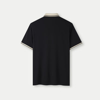 HLA/海澜之家轻商务凉感POLO衫25春夏撞色微弹短袖T恤上衣男 170/88A 漂白1J