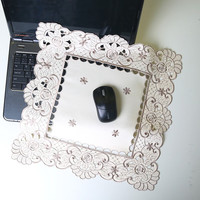 巧林儿 茶盘盖布 茶具杯子防尘布 40*40cm 010