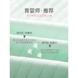 巴厘小猪婴儿连体衣服夏季薄款男宝宝哈衣纯棉女睡衣夏天短袖 【 开档】-网纱-粉黄 59cm