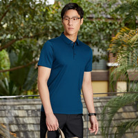 YOUNGOR/雅戈尔 长绒棉冰凉丝清凉透气 男士短袖POLO衫