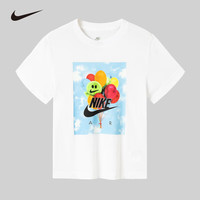 NIKE 童装男童短袖T恤2025年夏季气球卡通图案儿童短T上衣