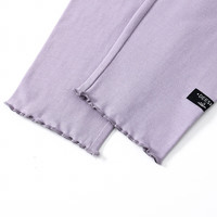 笛莎（DEESHA）童装儿童女童瑜伽裤2025夏季中大童休闲基础弹力打底裤 烟紫 130