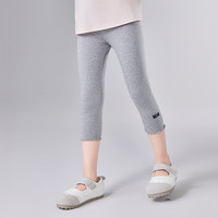 笛莎（DEESHA）童装儿童女童瑜伽裤2025夏季中大童休闲基础弹力打底裤 浅灰 140