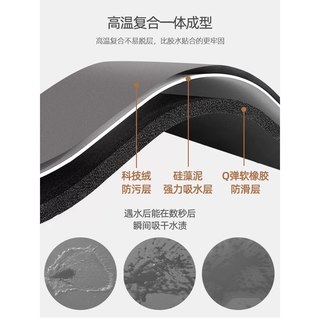 卫生间地垫浴室防滑吸水厕所强门口洗手间硅藻泥速干脚垫地毯卫浴 晚安大山