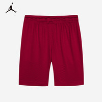 NIKE JORDAN 耐克AJ童装男童短裤夏季儿童网眼透气篮球短裤 杰斯特红 110 /53 【身高104-110cm】