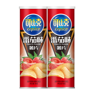 88VIP：可比克 罐装薯片（番茄味/原味/烧烤味）零食小吃食品凑单露营90g*2