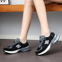  BOLUNE/新百伦跑步鞋女老爹鞋显高运动鞋穿搭休闲出街鞋 卡其男女-363YA 38