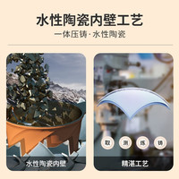 迪迪尼卡辅食锅宝宝婴儿奶锅陶瓷不粘小蒸锅多功能汤锅电磁炉燃气通用16cm 生肖虎虎套装 16cm