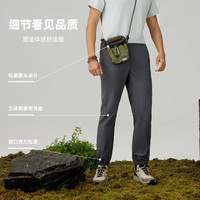 探路者(TOREAD)软壳裤子户外运动干爽弹力舒适休闲徒步束脚长裤男2025年春夏 炭灰 2XL