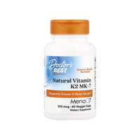 Doctor's Best 天然维生素K2 60粒 骨骼肌肉功能氨糖维骨力关节舒适软骨素