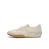 暇步士（Hush Puppies）板鞋女士运动休闲软底阿甘德训鞋U3X01AM4 杏色 40