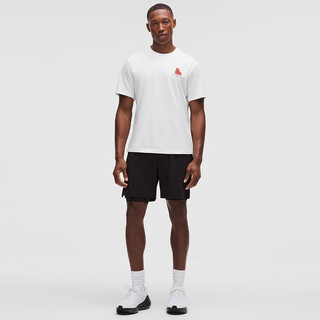 lululemon丨Zeroed In 男士运动短袖 T 恤 *图案款 LM3FXBS 白色 L