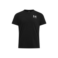 安德玛（UNDERARMOUR）春夏HeatGear男子修身训练运动短袖T恤6000939 黑色001 M