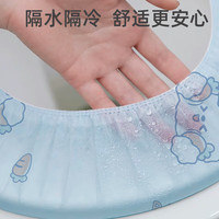 洁丽雅一次性马桶垫旅行套入式旅游酒店防水坐垫纸产妇通用马桶圈坐便垫 升级印花马桶套30片