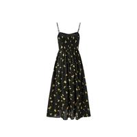 【满印花卉吊带裙】夏女式连衣裙吊带气质风长裙女