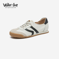 奥卡索 Walker Shop 德训鞋女2025春季新款复古百搭运动休闲通勤鞋板鞋子