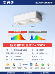 麦丹妮 madani 超薄明装双头筒灯现代极简客厅无主灯护眼防眩方形斗胆灯