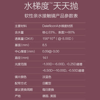 爱尔康DAILIES TOTAL 1 水梯度日抛型隐形眼镜90片装 550