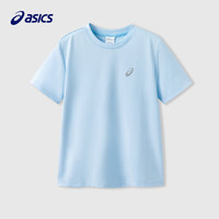 asics亚瑟士童装25年夏季男女儿童吸湿速干柔软舒适凉感短袖T恤 天蓝色 3940 160 cm