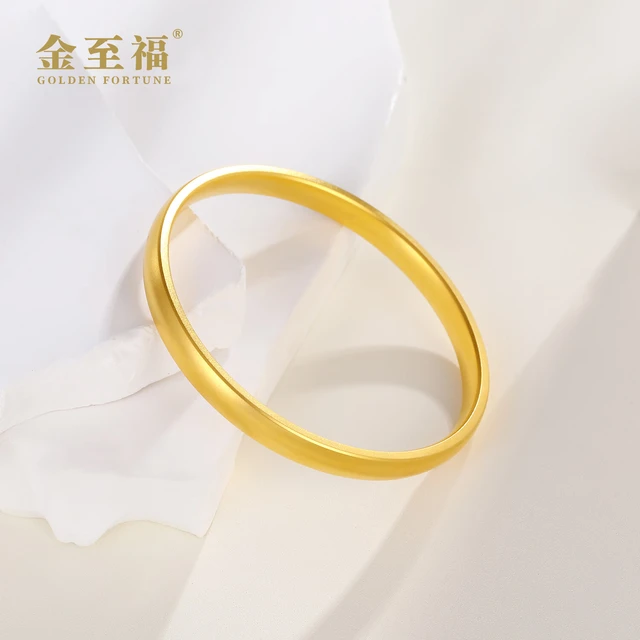 金至福轮胎黄金手镯女古法传承大金镯子送妈妈送婆婆母亲节礼物 约35克（多退少补） 52圈