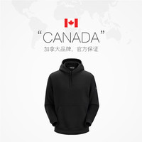 ARC‘TERYX/始祖鸟男士连帽抓绒卫衣X000005824套头 黑色 XL
