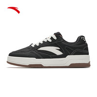 安踏【送定金】赛博丨王一博同款低帮板鞋男潮流运动休闲鞋男 基础黑/象牙白-5 39 (男6.5)