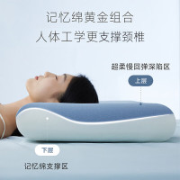 亚朵星球 枕头 深睡枕PRO 颈椎护颈慢回弹记忆棉成人枕芯单只 高10cm