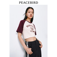 PEACEBIRD/太平鸟 印花图案 女士T恤