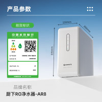 艾美特 净水器家用厨下式净水机1000G大通量 轻音双出水AR8