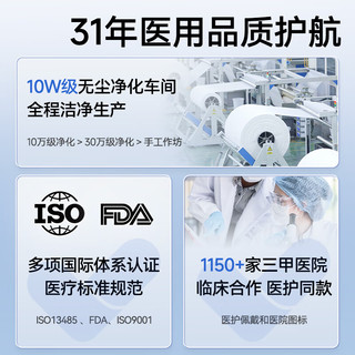 振德一次性医用外科口罩 独立包装立体透气夏季防晒防粉尘 蓝色100只 【独立包装】蓝色100只
