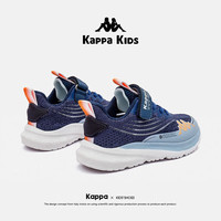 Kappa Kids卡帕24年春款儿童鞋网鞋透气网面运动鞋男跑步鞋舒适百搭 藏青蓝 36