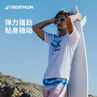迪卡侬速干t恤运动上衣健身服情侣短袖t恤冰丝薄款5100007