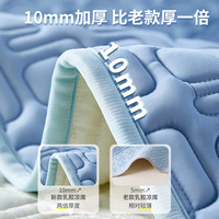 TAIHIA类冰感丝乳胶凉席 凉垫 空调席三件套 凉席夏天 可折叠机洗透气 冰川蓝（加厚升级款） 200cm*150cm