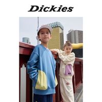 Dickies童装24年时尚套头卫衣拼接撞色百搭宽松版242K30LSD21