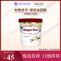 哈根达斯 经典香草口味冰淇淋 95ml/杯