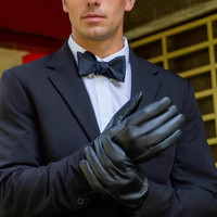 DENTS 真皮羊皮手套男