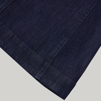 evi's李维斯冰酷系列25春夏新款女士美式高街压褶蓝色牛仔半身裙   (27)