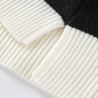 太平鸟冬季时髦连衣裙A1FAD4437 黑色 M