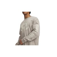 安德玛（UNDERARMOUR）春夏Crest Logo男子高克重运动休闲长袖T恤1390251 野牛皮卡其203 2XL