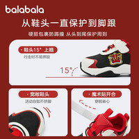 巴拉巴拉（BALABALA）【新年季】童鞋学步鞋女宝宝鞋防滑春秋男小童208123140201 黑红色调00396 23码
