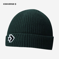 Converse 匡威儿童男女童针织帽冬季儿童帽子保暖冷帽 茶绿色 8/20【头围54cm-56cm】