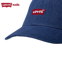 Levi's【头小女生】李维斯鸭舌帽棒球帽儿童男女童运动帽遮阳帽子 水洗蓝 4/7【头围50-52cm】
