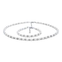 天使之泪星眸淡水珍珠项链手链套装近圆强光璀璨闪耀甜美 星眸手链