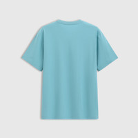 Gap男女装2025夏季小熊刺绣吸湿速干短袖T恤宽松上衣727518 霜蓝色 2XL (185/104A) 亚洲尺码