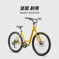 SPECIALIZED闪电 ROLL 2.0 斜梁铝合金碟刹通勤成人城市休闲自行车 硫磺色/沙丘白 S